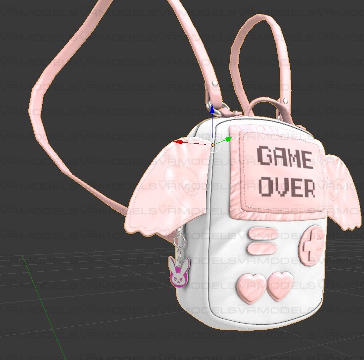 Game Over Backpack VRModels 3D Models For VR AR And CG Projects