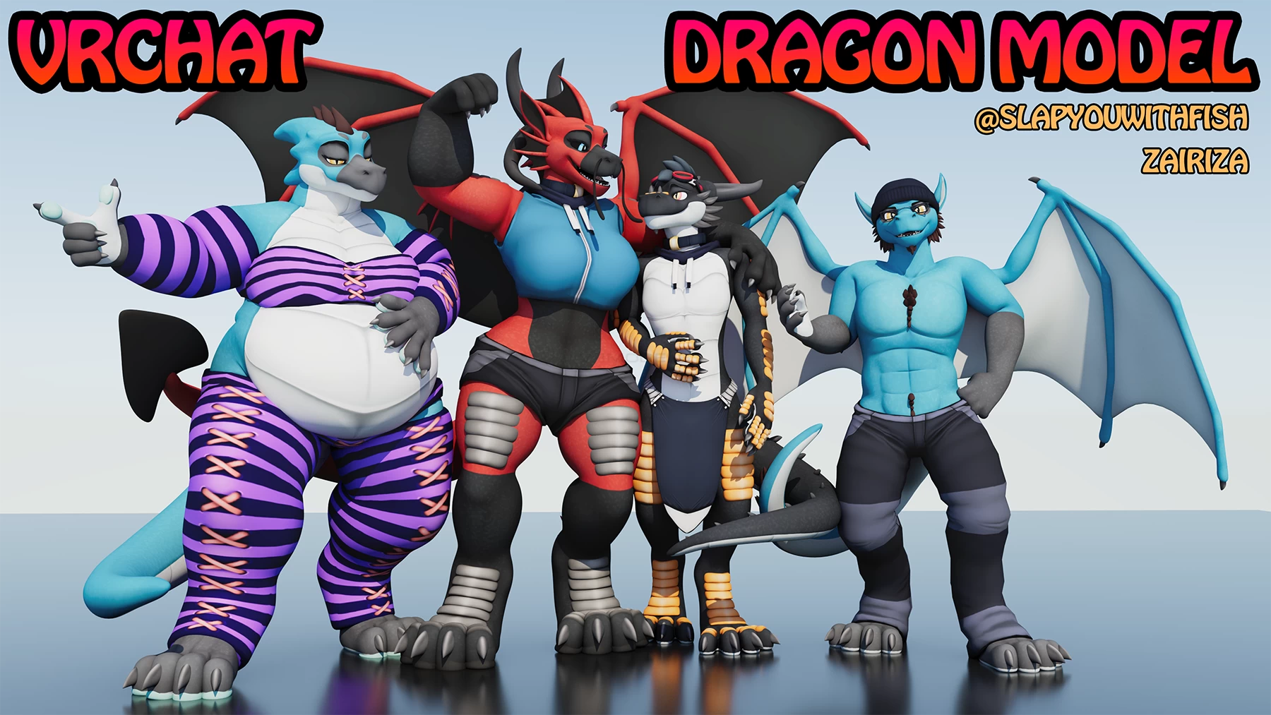 Dragon Vrchat Model Vrmodels D Models For Vr Ar And Cg Projects