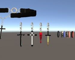 Accessory_set (4ring, 4earing, chocker, bracelet)