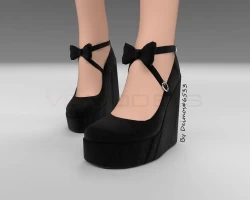 Velvet heels