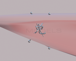 Oni bar earring