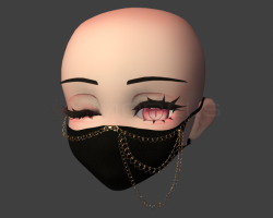Face mask w/ chain