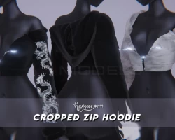 Cropped Zip Hoodie