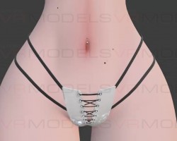 Simple belly piercing scratched
