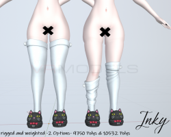 Short socks and kitten shoes