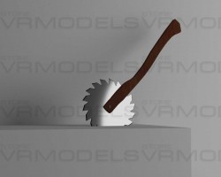 Spinning Saw Blade