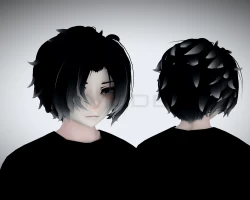 Middle part hair