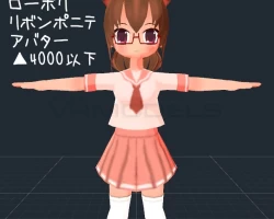 AINA [▲3994 Low Poly Avatar or Body 3D Model]