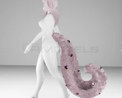Cute ears and tail