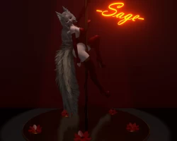 ✵Red & Gold Pole ✵