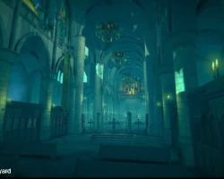 Church with graveyard