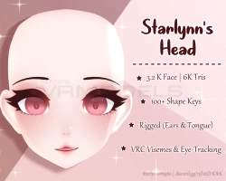 Starlynn's Anime-Styled Head » VRModels - 3D Models for VR / AR and CG  projects