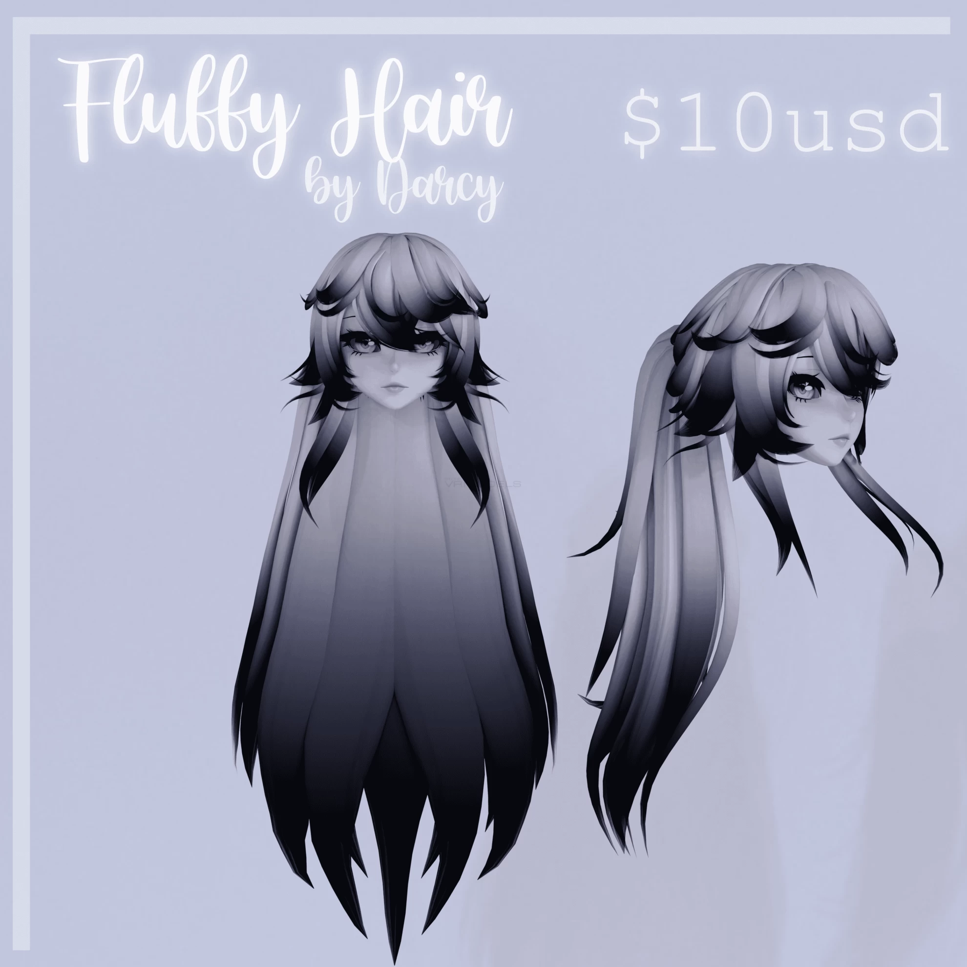 Soft Anime Style Procreate Hair Stamp Set Hair Lineart Brush - Etsy
