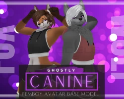 Ghostly Femboy Canines [Wolf/Fox] NSFW