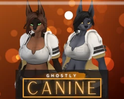 Ghostly Female Canines [Doberman/Jackal] NSFW