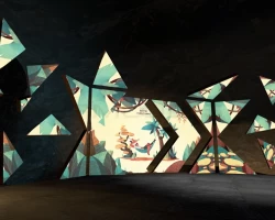 Ultra-large video playback player "Shattered glass"