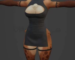 Hyenid KeyHole Dress SFW