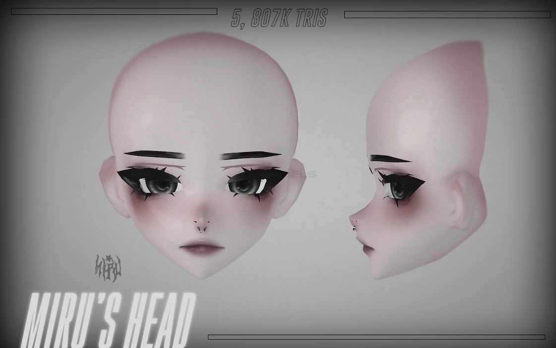 Mirus Head VRModels 3D Models For VR AR And CG Projects