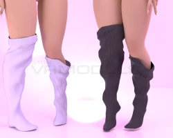 ♡ loose knit socks ♡