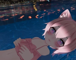 Vibing in the B Club pool