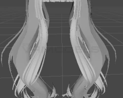 Long pigtail hair
