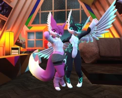 Nico the Floof (VRChat Avatar): Aurifluff