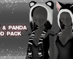 Panda & Kitty hood pack