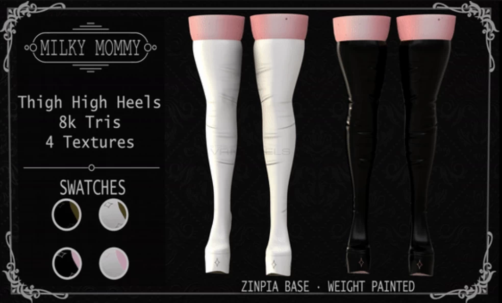 Thigh High Heels » VRModels - 3D Models for VR / AR and CG projects