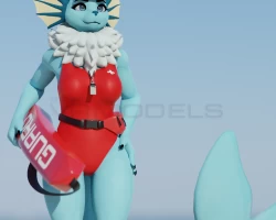 Aqua Fox VRChat Base Model