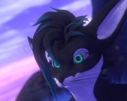 Side part hairstyle for Rexouium