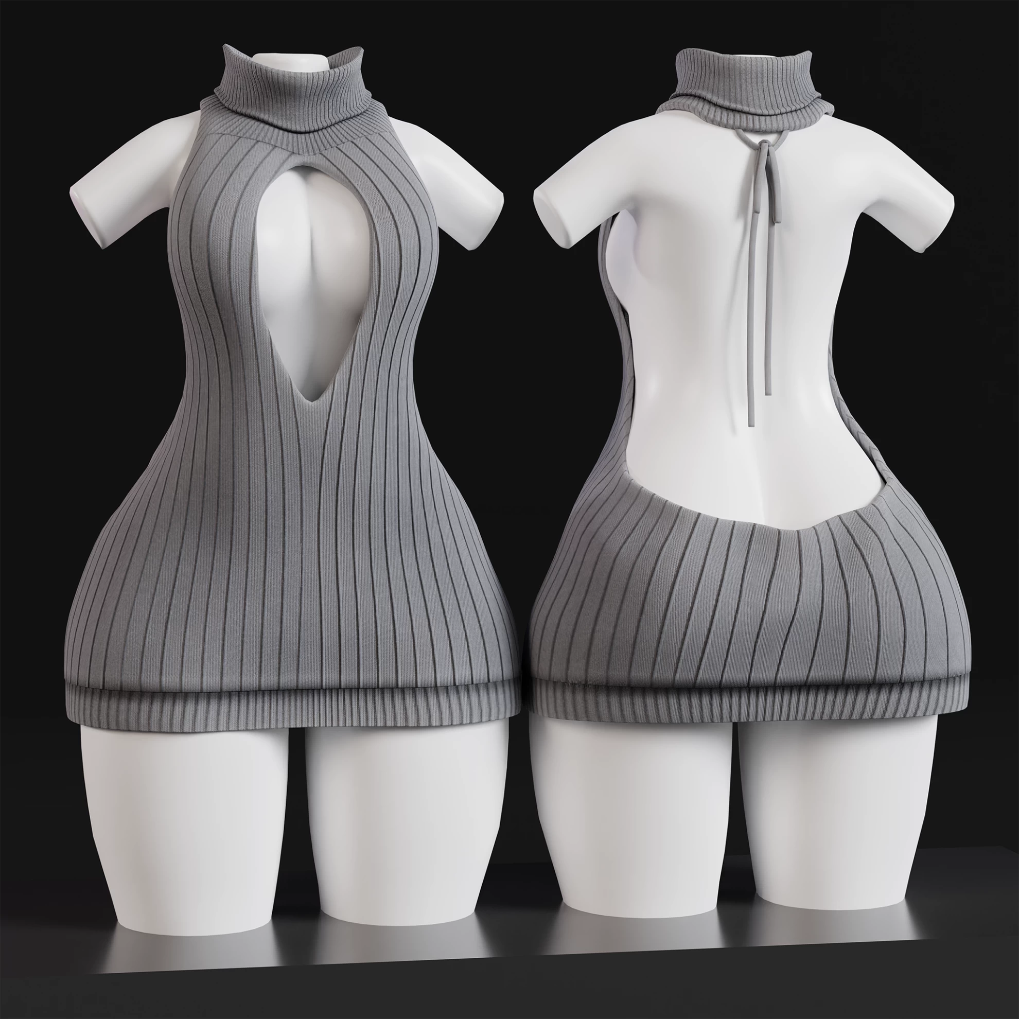 Virgin killer Sweater » VRModels - 3D Models for VR / AR and CG projects