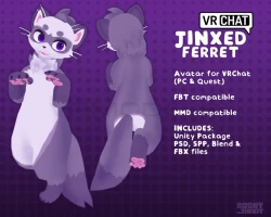 Jinxed Ferret [VRChat Avatar]