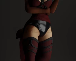Hyenid Gothic Half Dress