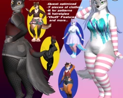 The Zeenine - Canine Avatar - VRChat