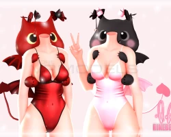 Demon-Bat Girl Set