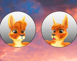 Roo (VRChat 3D Models, VTuber Avatar)
