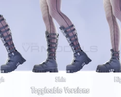 (UPDATED COLORS) Raver Boots [ 3 Customizable Variations ]