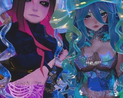 Mystic and Oracle jellyfish couple