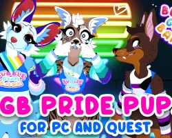 BGB Pride Pup VRChat Avatar Base