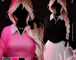 Sweetheart set (Hair and Clothes)