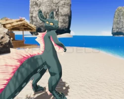 Slipfin Alien VRC Avatar