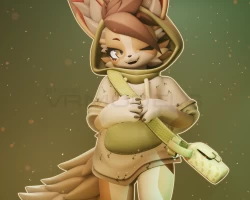 Fenneko - Kemono Fox VRChat Furry Base Model/Avatar