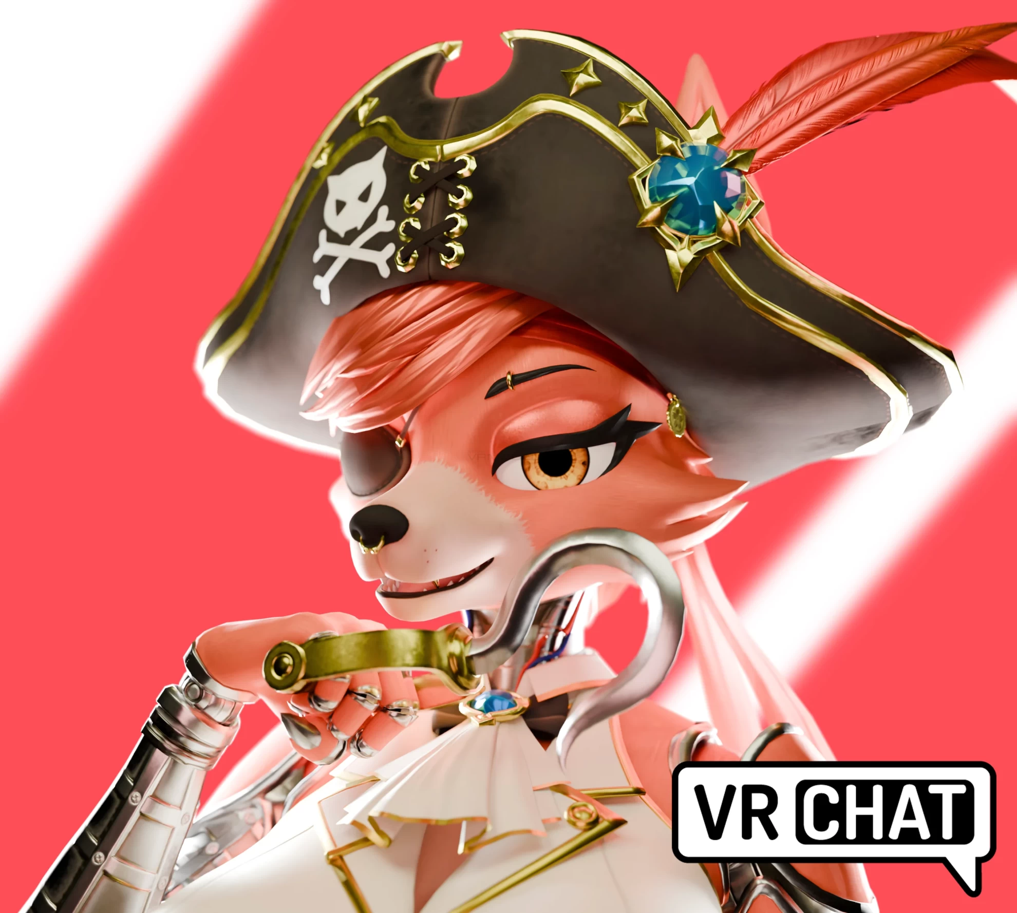 Foxy The Pirate Fox FNAF » VRModels - 3D Models for VR / AR and CG projects