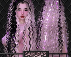 Layla's Curly Hair for VRChat