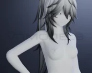 Big messy long ponytail
