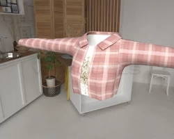 Flannel crop top for rexouium