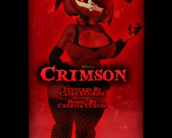 Crimson the Hell rabbit! {FNC Bonfie Textures}