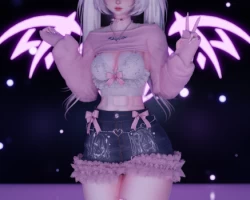 Pink goth set