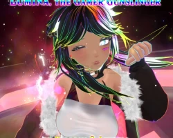 【Unity/VRChat】Lumina, the Gamer Gunslinger Avatar by Floppiii & Lysbell (New Gunblade)