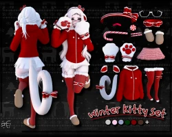 Winter kitty set